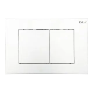 Клавиша смыва Black&White Universe 9533 серебристый хром