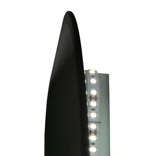 Зеркало Reflexion Black View RF4001BV бесконтактным сенсором диммером часами черной окантовкой 50х70