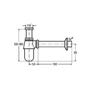 Сифон Viega 100674 для раковины