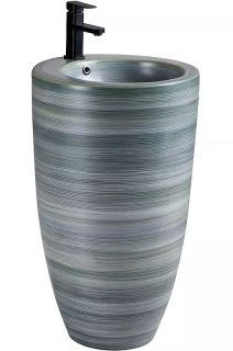 Раковина напольная SantiLine SL-4004C 50см серый