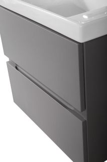 Подвесная тумба под раковину Art&Max Techno 90см смоки софт AM-Techno-900-2C-SO-ZB815