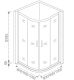 Душевой уголок Good Door Latte R-90-C-WE стекло прозрачное