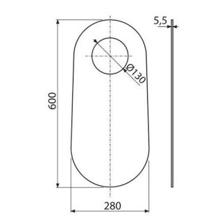 Звукоизоляционная плита AlcaPlast для напольного унитаза и биде M920
