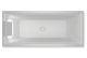 Акриловая ванна с подсветкой Riho Still Square LED Fall B099034005 180х80см светодиоды и подголовник слева заполнение через перелив белый