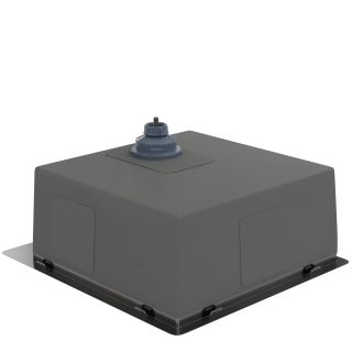 Мойка кухонная Reflexion Iseo 46-BL RX2246BL оружейная сталь