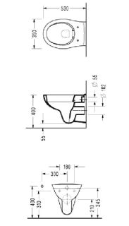 Подвесной унитаз Serel Asma 0426 белый
