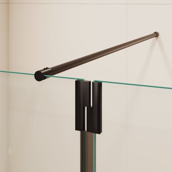 Душевая перегородка RGW WA-054B (WA-010B + Z-072B) 351005413-14 110 см чёрный