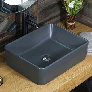 Накладная раковина Melana 320324MDG-805 48см тёмно-серый матовый