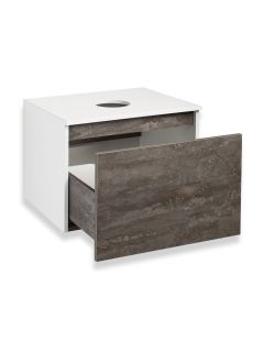 Тумба под раковину Runo железный камень Бари 60 (00-00001378)