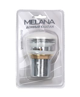 Донный клапан Melana MLN-335301 с переливом белый