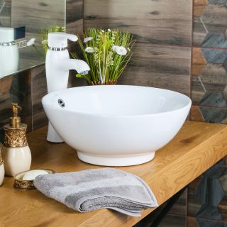 Накладная раковина Melana 7008E-805 43см белый