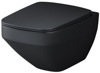 Унитаз подвесной Am.Pm Inspire 2.0 FlashClean с сиденьем микролифт чёрный матовый C50A1700MBSC