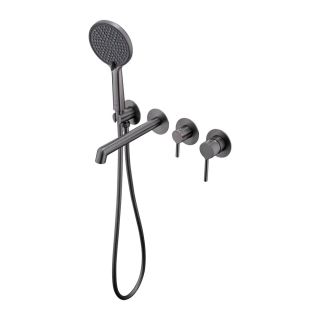 Смеситель для ванны встраиваемый Raglo R20.32.09 графит