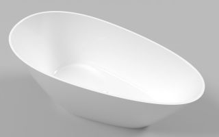 Ванна из искусственного камня Whitecross Spinel C 0211.150070.100 150x70см белый глянец