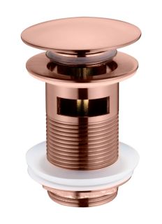 Донный клапан Boheme 612/2-CB с переливом медь брашированная