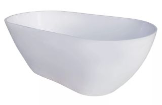 Ванна из искусственного камня AquaStone Бали 150x75см белый