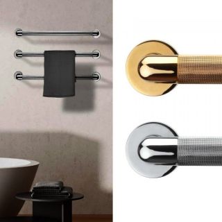 Полотенцесушитель электрический Margaroli Arcobaleno 521 L = 48 см Chrome 48 см хром