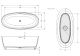 Ванна из искусственного камня Riho Oval B152001105 175x80см белый