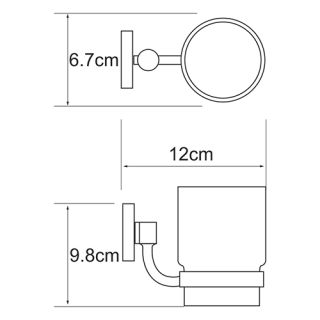 Wasserkraft Rhein K-6228 Подстаканник стеклянный