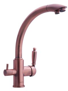 Смеситель для кухни Swedbe Selene Plus 8044 с каналом для подключения фильтра медь