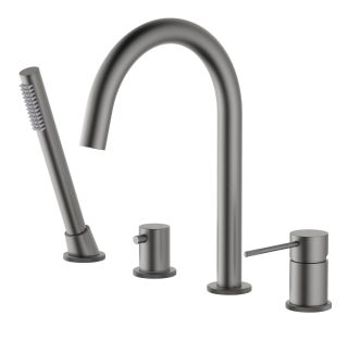 Смеситель на борт ванны Timo Saona 2320/18Y чёрное золото