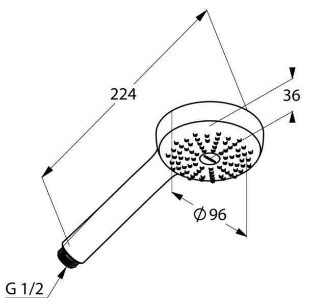 Душевая лейка Kludi Logo хром 6810005-00