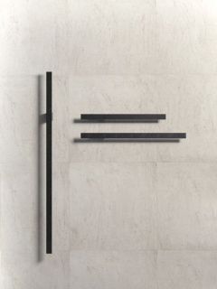 Электрический полотенцесушитель Broner Scompartimento SM.007.170.0000.RAL 9005M 170 см с кнопкой чёрный матовый