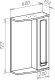 Зеркало-шкаф с подсветкой Bellezza Классик 60см правый белый 00000002171