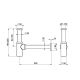Сифон для раковины Gessi Technical Accessories 01377.727 брашированная латунь
