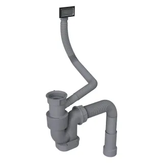 Сифон для одночашевой кухонной мойки БЕЗ ВЫПУСКА Reflexion Part RX9003PT