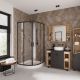 Душевой уголок Niagara Nova NG- 6807-08 BLACK 100x100 см