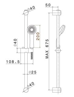 Душевой гарнитур Kerama Marazzi Piano 69356KM.21.018 хром