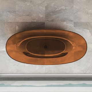 Ванна прозрачная Vincea VBT-6T01BR, янтарь