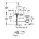 Cмеситель для раковины GROHE Eurodisc Joy 23427000 хром