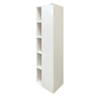 Comforty Шкаф-колонна "Милан-40" белый глянец