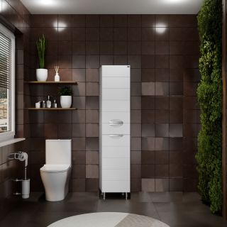 Напольный шкаф-пенал Санта Родос 506004 40 см белый