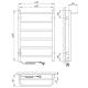 Полотенцесушитель электрический Laris Прайм ЧКЧ П6 400x600 L 73207592 Черный муар