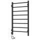 Полотенцесушитель электрический Laris Феличия 73207613 правый П8 40x80см чёрный матовый