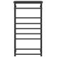 Полотенцесушитель водяной Laris Стандарт 73208013ЧМ с полкой П9 50x100см чёрный матовый