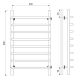Полотенцесушитель водяной Laris Стандарт 73208015БМ П8 50x80см белый матовый
