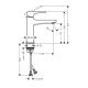 Смеситель Hansgrohe Metropol 110 74507000 для раковины