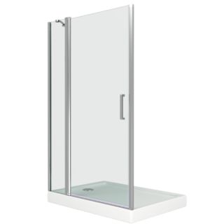 Душевая дверь Good Door Pandora WTW-130-T-CH стекло прозрачное с рисунком Тростник