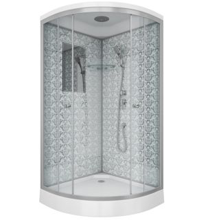 Душевая кабина Niagara Luxe NG-7702W 100x100 см серебро