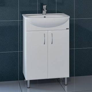 Тумба под раковину СанТа Уют 201087 55см белый