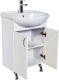 Тумба с раковиной Orange Роса LA-60TUW+RA белый