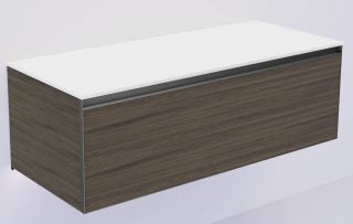 Тумба под раковину Armadi Art Quatro 790-M1-120-OA-A-LED 120 см с подсветкой чёрный/антрацит