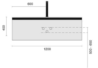 Тумба под раковину Armadi Art Quatro 790-M1-120-D-A-LED 120 см с подсветкой бежевый/антрацит