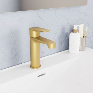 Смеситель для раковины DQ Bayern.Mnchen DA1562107 матовое золото