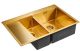 Мойка кухонная Paulmark Union PM537851-BGR правая брашированное золото