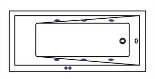 Гидромассажная ванна Whitecross Wave Slim 0111.160070.100.SOFT.BR 160x70см Soft бронза